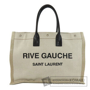 Saint Laurent logo tote bag canvas